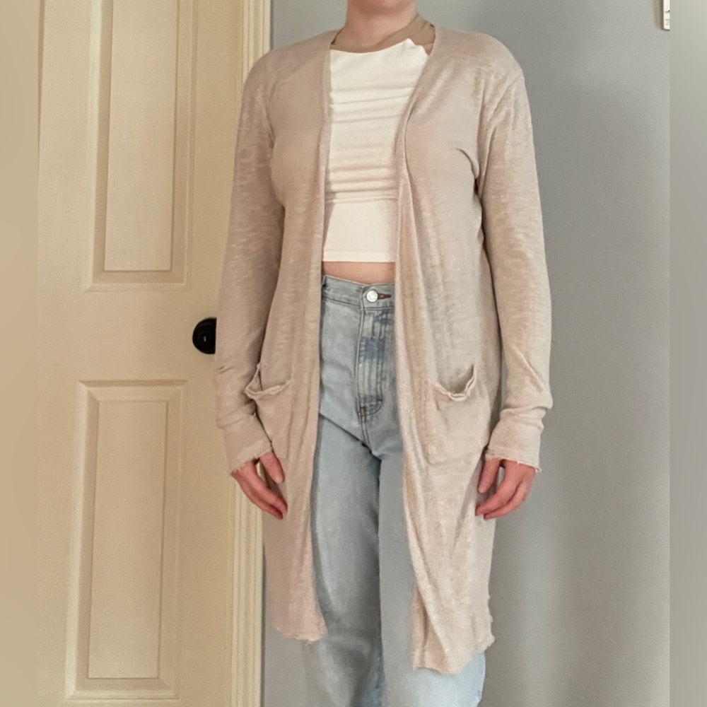 Oatmeal lightweight cardigan